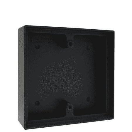 CAMDEN Surface box, shallow depth, provision for wireless, flame/impact resisrant black plymer (ABS CMD-CM-43LP
